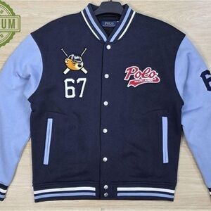 Bear Varsity Jacket navy blue